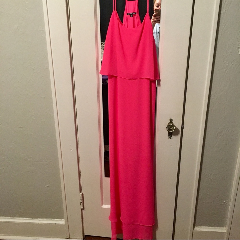 Gianni Bini Hot Pink Maxi Dress